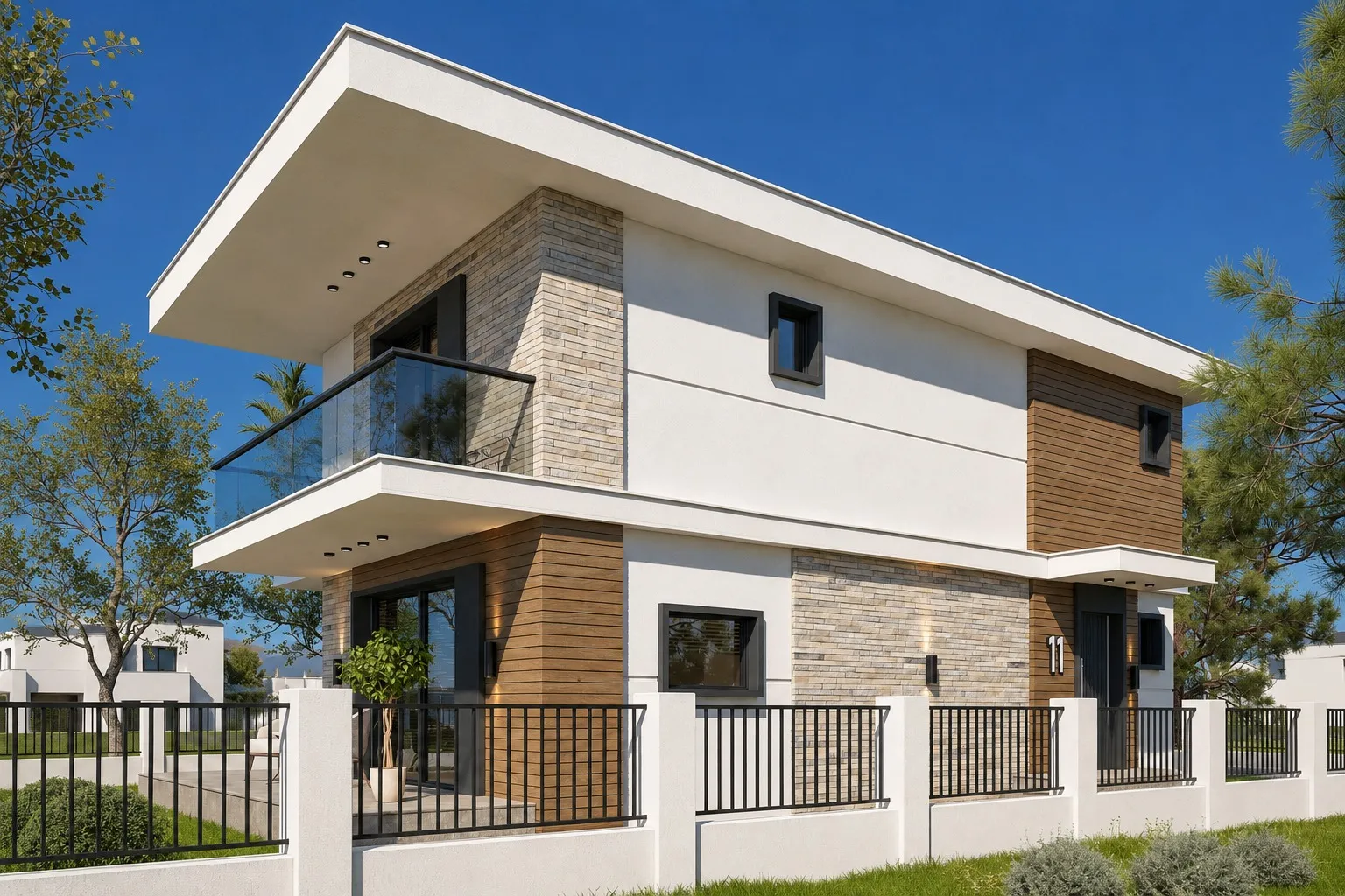 Zeytin Villaları Gömeç Mühendislik Modern Dış Cephe